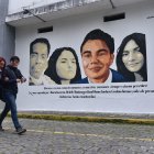El rostro de David destaca en el mural, como símbolo de memoria y lucha por los desaparecidos.