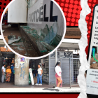 Los locales afectados están ubicados en la intersección de las calles Manabí y Eloy Alfaro.