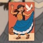 Los amigos de Daniela realizaron esta ilustración, para honrar su memoria y recordarla alegre, como siempre.