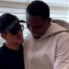 Richard Carapaz y su emotivo encuentro con Willian Pacho.