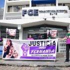 Familiares de la víctima hicieron un plantó en Quito.