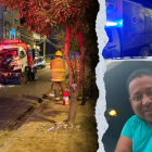 Los rescatistas intentaron liberar a la víctima y vieron que estaba partida.