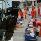 Miembros del Ejército ecuatoriano revisaron la cárcel de Bolívar, en Guaranda.