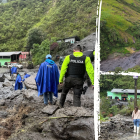 El aluvión se produjo en el kilómetro 100 de la vía Cuenca- Paute-Guarumales-Méndez, en el cantón Sevilla de Oro.