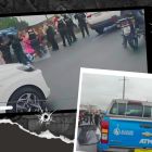 Agentes policiales acordonaron el sector de Isla Trinitaria tras un violento enfrentamiento entre bandas delictivas.