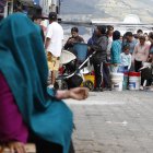 En varios sectores se registraron largas filas para la distribución de agua en tanqueros.
