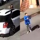 El agresor fue captado en video cuando disparó un AR-15 en plena vía pública.