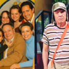 Chespirito o Roberto Gómez Bolaños con sus deis hijos