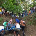 El cuerpo fue encontrado en un saco por la comunidad.
