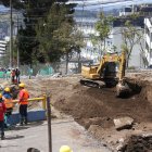 La obra se encuentra en la segunda fase de ejecución.