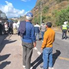 En la vivienda donde se estrelló el auto participante del rally en la vía Aguaján-Ambato estaban decenas de personas apostadas, dos murieron y seis heridos.