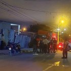 La investigación policial por el crimen se extendió hasta la madrugada del domingo.