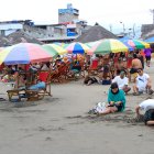 La playa de Atacames fue una de las más concurridas por los turistas durante el feriado del 10 de Agosto