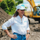 Marcela Aguiñaga supervisa el avance del Quinto Puente en Guayaquil, obra clave para mejorar la movilidad y conectividad en la provincia del Guayas.