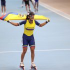Gabriela Vargas ondeó la bandera ecuatoriana en China tras ser proclamada con el oro de los Juegos Mundiales.
