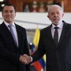 El presidente Daniel Noboa se reunió con Luiz Inácio Lula da Silva en el Palacio de Planalto para fortalecer la relación bilateral.