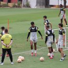 Barcelona SC cumplió una semana de prácticas en las canchas alternas del Monumental.