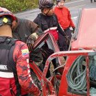 Los dos fallecidos en choque con Marcos Olmedo fueron identificadas, en Quinindé.