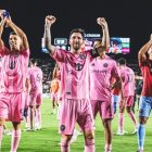 El Inter Miami celebra su triunfo ante Orlando City y la clasificación a la final de la Leagues Cup 2025.