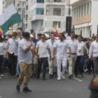 Daniel Noboa encabezó marcha en Guayaquil este 11 de septiembre.