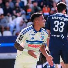 Kendry Páez y su celebración tras marcar el primer gol con el Estrasburgo.