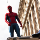 Tom Holland durante el rodaje de la película Spider-Man: Brand New Day