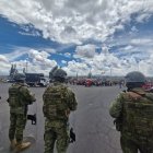 Militares dispersaron las protestas de este lunes 22 de septiembre en Latacunga.