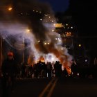 Protestas y bloqueos de vías en Ecuador durante el paro nacional de septiembre 2025.