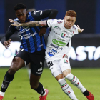 Once Caldas recibe a Independiente del Valle con la ventaja de 2-0 en los cuartos de final de la Copa Sudamericana.