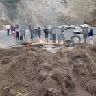 Este 1 de octubre de 2025, el acceso norte a la capital ecuatoriana amaneció bloqueado.