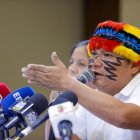 El presidente de la Confederación de Nacionalidades Indígenas del Ecuador, Marlon Vargas.