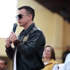 El presidente Noboa dio un discurso desde Latacunga.