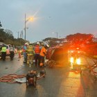 El accidente en la av. del Bombero se registró la madrugada de este 28 de octubre.