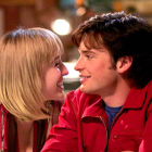 Allison Mack, durante el rodaje de la serie televisiva 'Smallville'