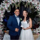 La pareja logró cumplir su sueño de casarse, pese a que la distancia significó un obstáculo.