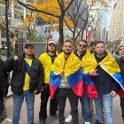 Ecuatorianos apoyan a Michael Morales.