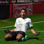 Jeremy Arévalo, delantero del Racing de Santander de España.