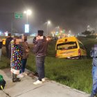 El caso se registró en el redondel de Tababela, por donde se conduce al aeropuerto Mariscal Sucre.