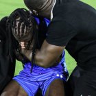 Ricardo Adé, entre lágrimas, celebró la clasificación de Haití al Mundial 2026.