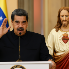 El presidente venezolano protagonizó un acto religioso en Miraflores y afirmó que Jesucristo es dueño del país.