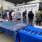 Los 18 detenidos en Guayaquil.