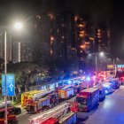 Hubo un gran despliegue de los bomberos y rescatistas para esta emergencia.