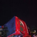 El accidente involucró a un bus de transporte de pasajeros.