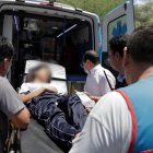Los estudiantes fueron atendidos por ambulancias.