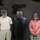 Uno de los sospechosos fue herido de bala en la pierna derecha.