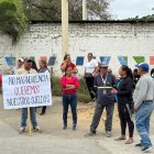 Los obreros se reunieron en los exteriores de la Dirección de Higiene, en el barrio Santa Martha