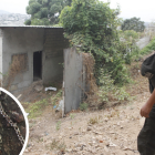En esta casa fueron encontrados los tres adolescentes. Los brazos, piernas y cabezas estaban dentro de sacos. Los tórax fueron hallados a un costado.
