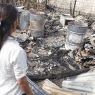 Incendio dejó sin vivienda ni mascotas a familia en Monte Sinaí.