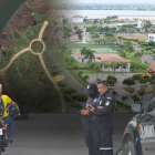 Así lucía el terreno sobre el que se asientan las urbanizaciones (esquina superior izquierda) en el 2002. Luego, esto fue urbanizado.