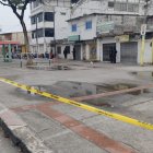 El sitio fue cercado por agentes de la Policía Nacional.